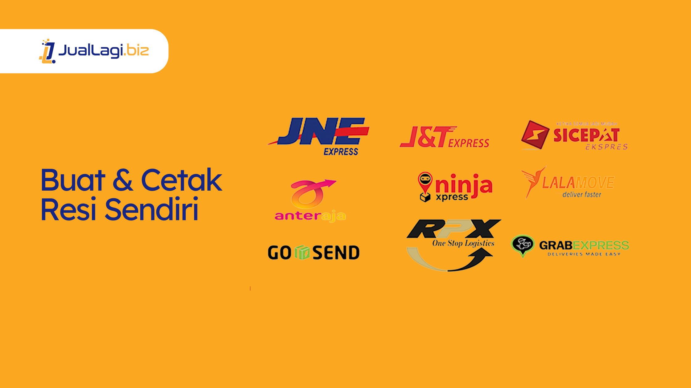 Buat & Cetak Resi Sendiri, JNE, J&T, Lion Parcel, ID Express DLL - Tanpa Keluar Rumah